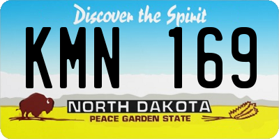 ND license plate KMN169