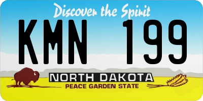 ND license plate KMN199