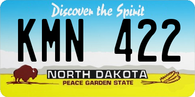 ND license plate KMN422