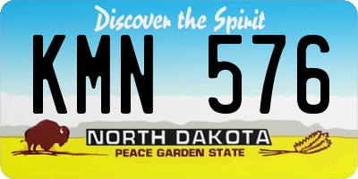 ND license plate KMN576