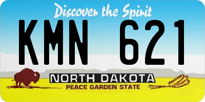 ND license plate KMN621