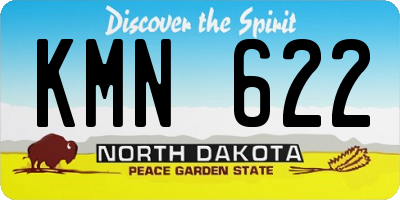 ND license plate KMN622