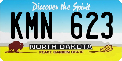 ND license plate KMN623