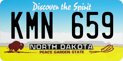 ND license plate KMN659