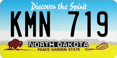 ND license plate KMN719