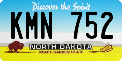 ND license plate KMN752
