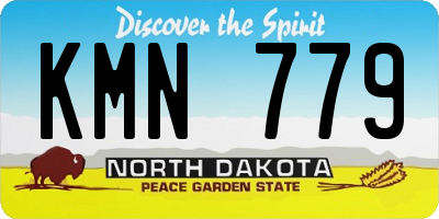 ND license plate KMN779