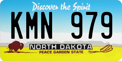 ND license plate KMN979