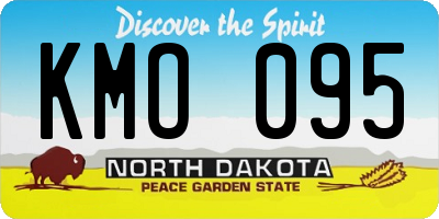 ND license plate KMO095