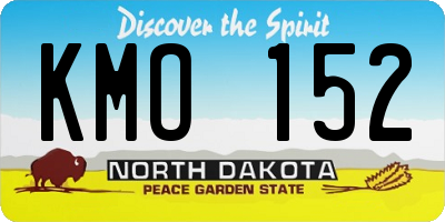 ND license plate KMO152