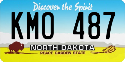 ND license plate KMO487