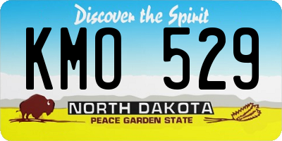 ND license plate KMO529
