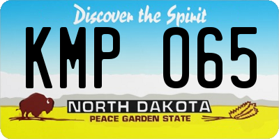 ND license plate KMP065