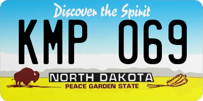 ND license plate KMP069