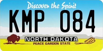 ND license plate KMP084