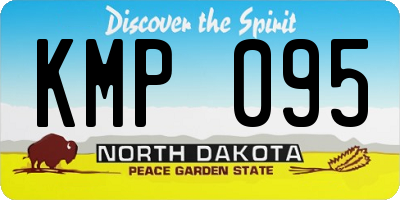 ND license plate KMP095