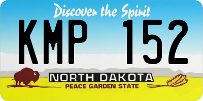 ND license plate KMP152