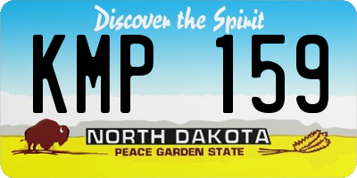 ND license plate KMP159