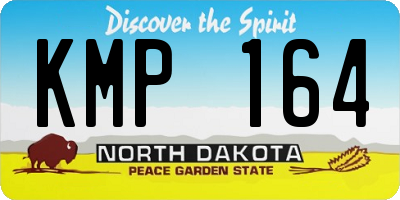 ND license plate KMP164
