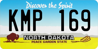 ND license plate KMP169