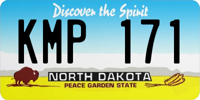 ND license plate KMP171