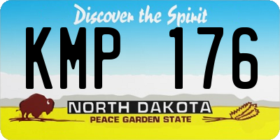 ND license plate KMP176