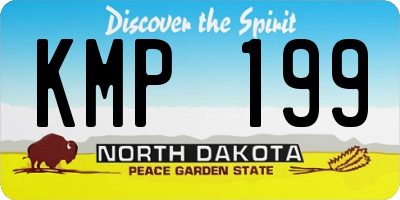 ND license plate KMP199