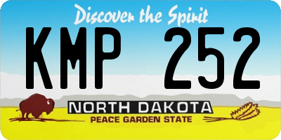 ND license plate KMP252