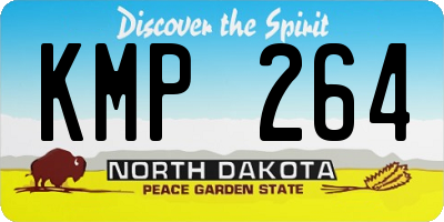 ND license plate KMP264