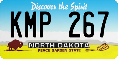 ND license plate KMP267