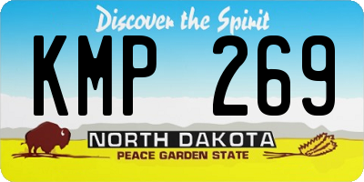 ND license plate KMP269
