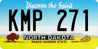 ND license plate KMP271