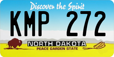 ND license plate KMP272