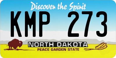 ND license plate KMP273