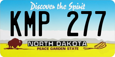 ND license plate KMP277