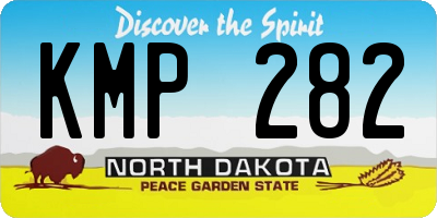 ND license plate KMP282