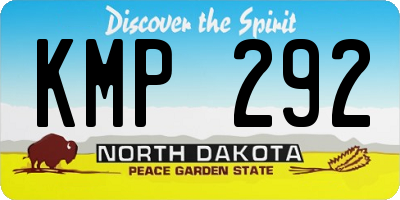 ND license plate KMP292