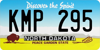 ND license plate KMP295