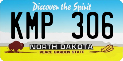 ND license plate KMP306