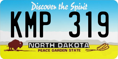 ND license plate KMP319