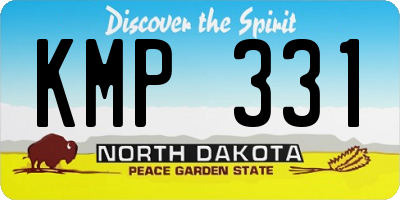ND license plate KMP331