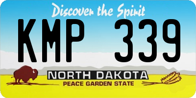 ND license plate KMP339
