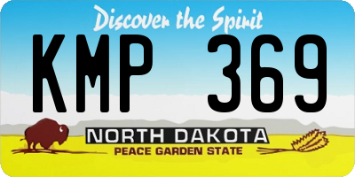 ND license plate KMP369