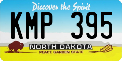 ND license plate KMP395
