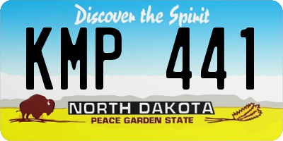 ND license plate KMP441