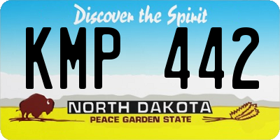 ND license plate KMP442
