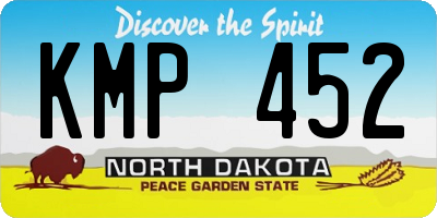 ND license plate KMP452