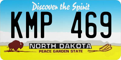 ND license plate KMP469
