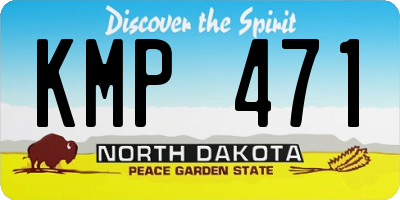 ND license plate KMP471