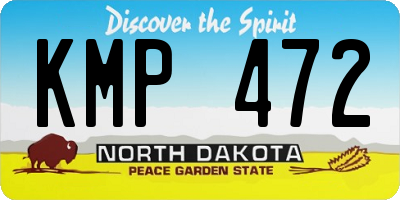 ND license plate KMP472